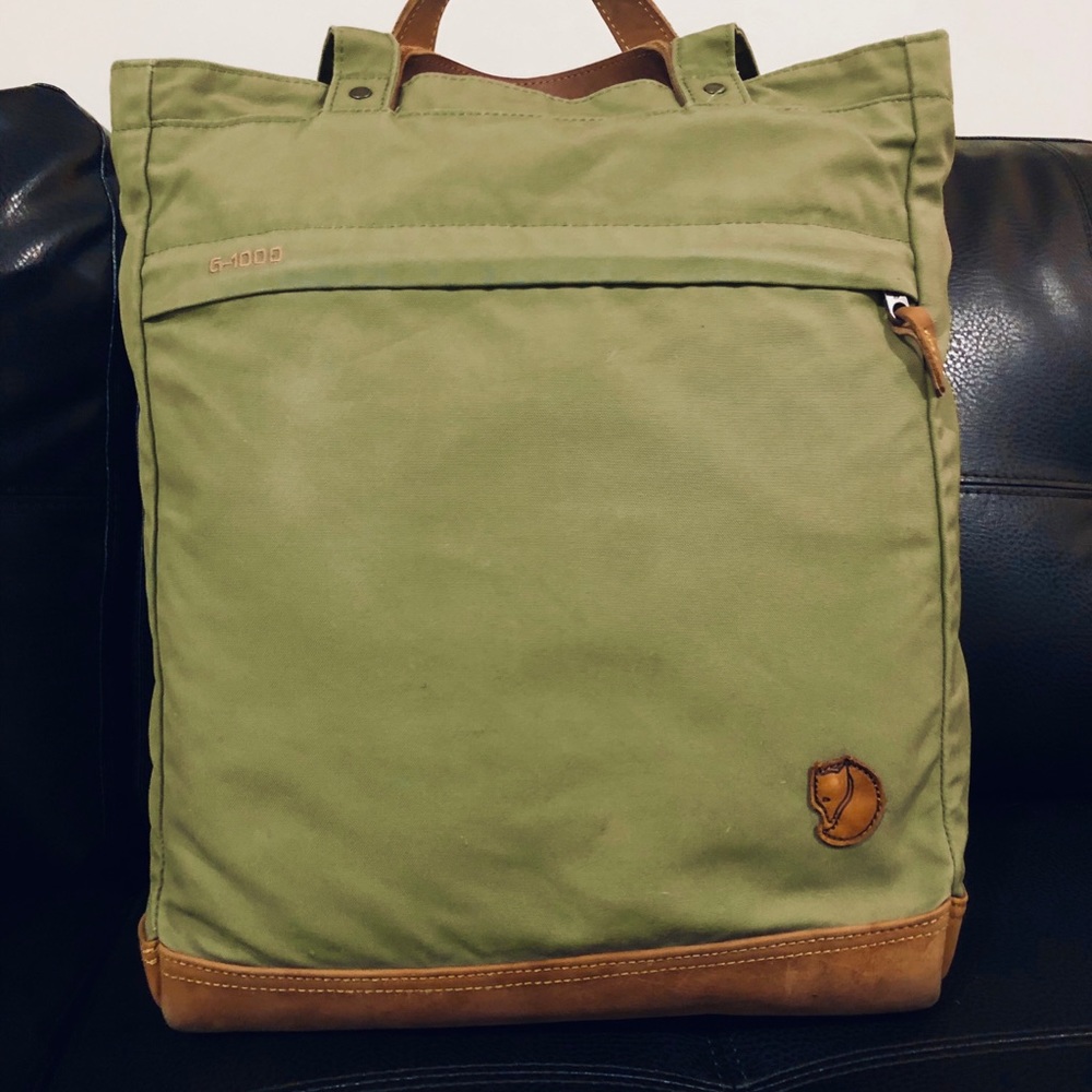 Fjallraven G-1000 Totepack No. 2 Green/Leather